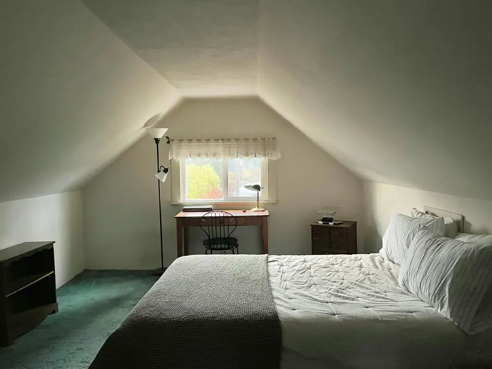 Attic bedroom with sloping ceiling | Fitted wardrobes Heaton Sloping Ceiling Wardrobes, a storage idea for homes in Heaton